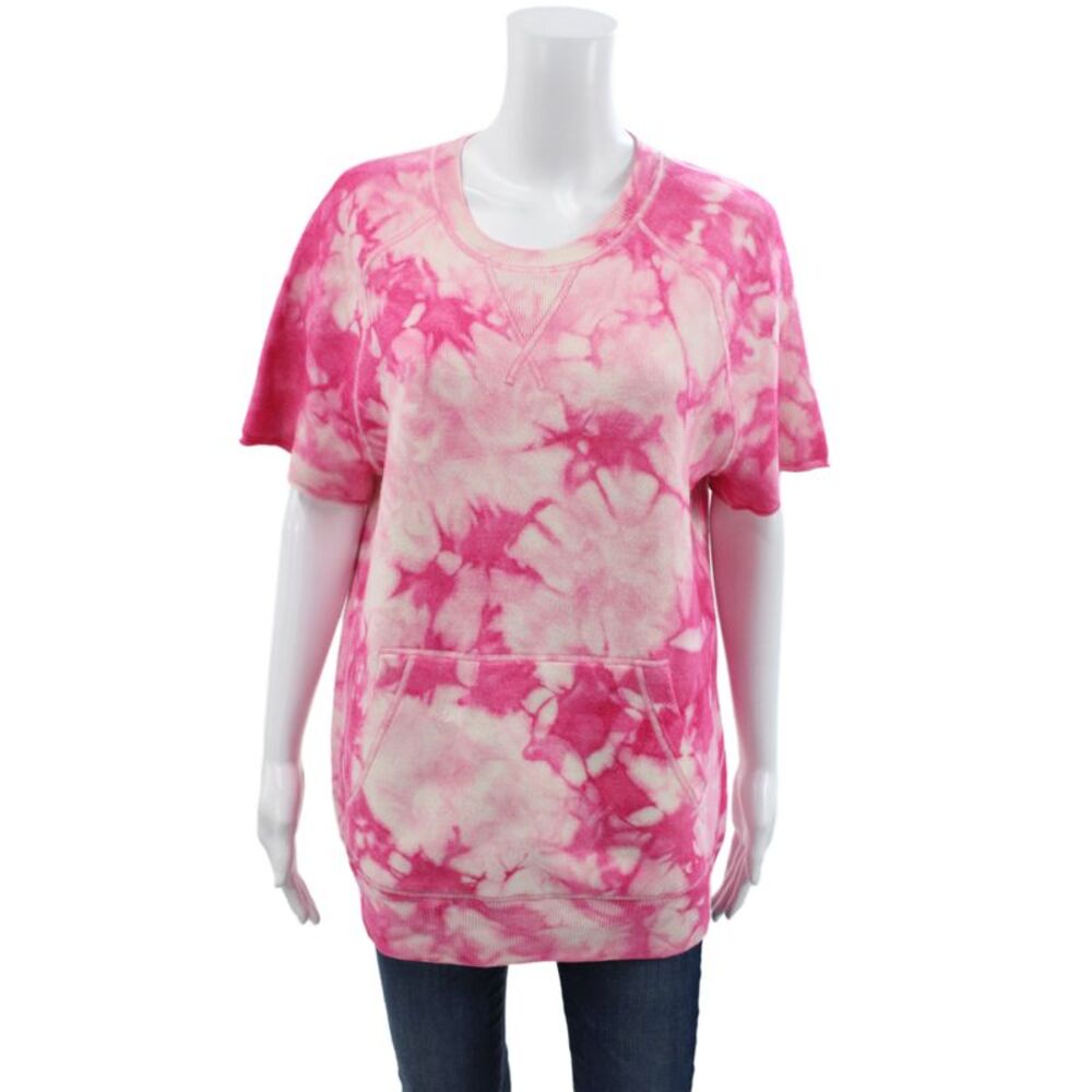 Michael Kors Collection Womens Pink Tie Dye Cashmere Sweater Size XS